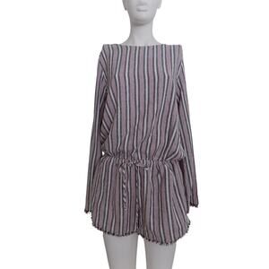 Bella Dahl striped shorts romper size Medium